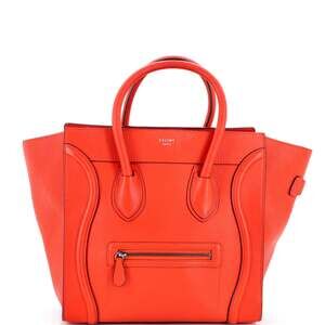 Celine Luggage Bag Grainy Leather Mini #247210C79B